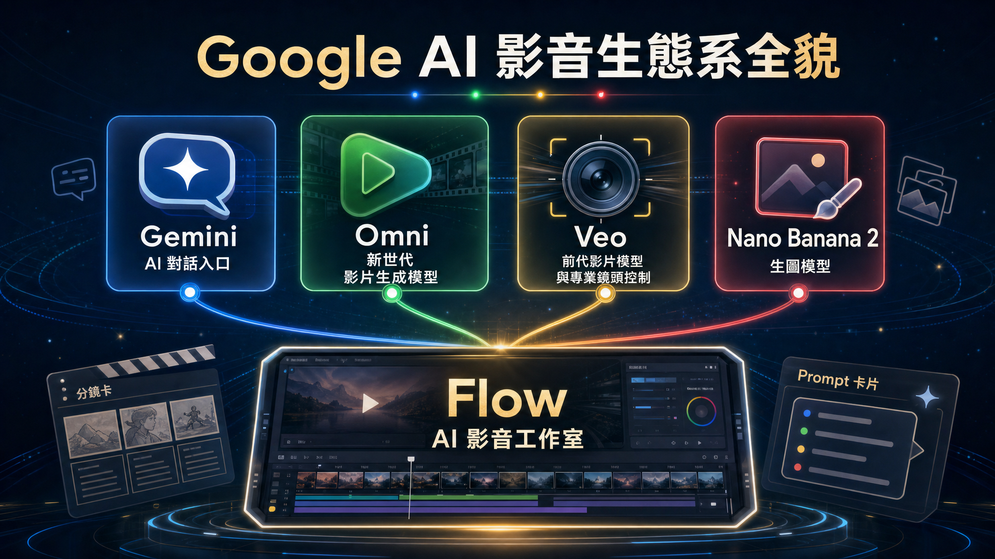 Google Omni × Google Flow 一句話生成影片 - slide 3