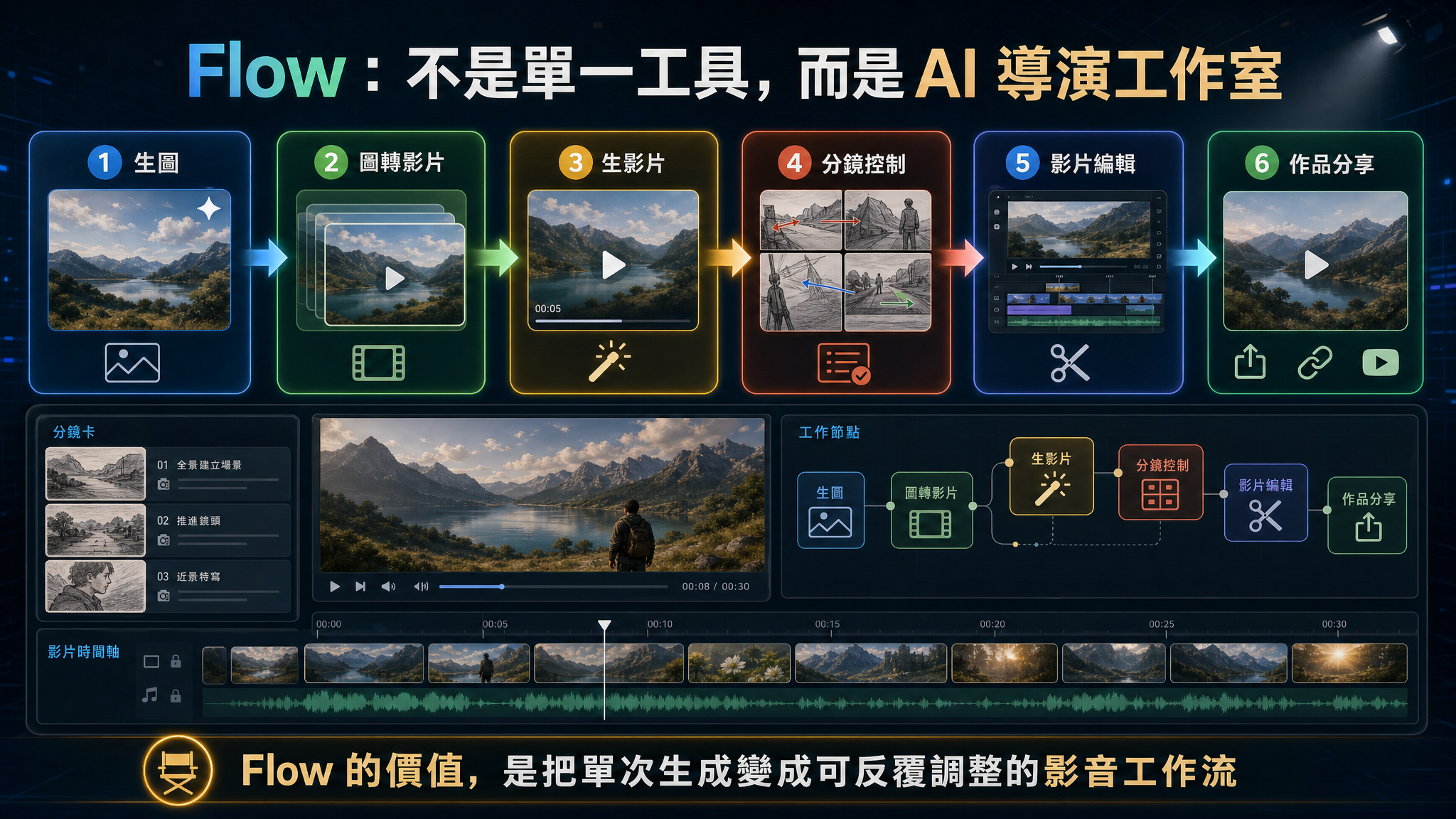 Google Omni × Google Flow 一句話生成影片 - slide 6
